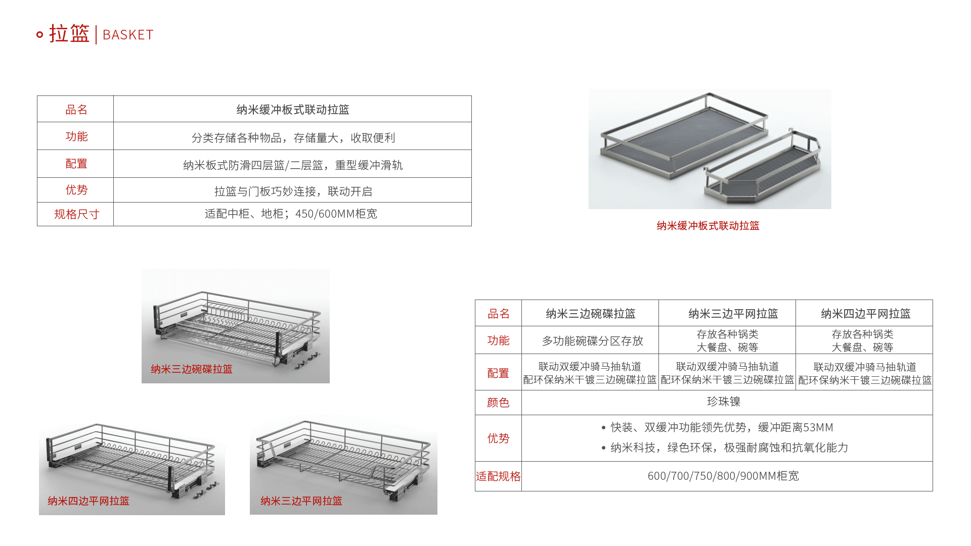 东升国际五金拉篮