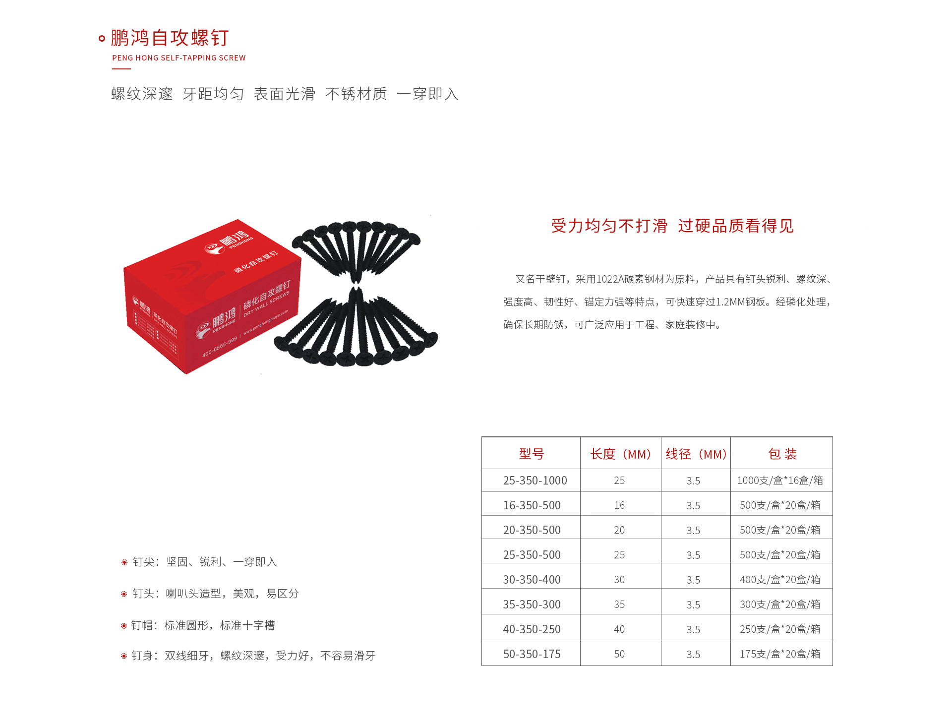 东升国际自攻螺钉