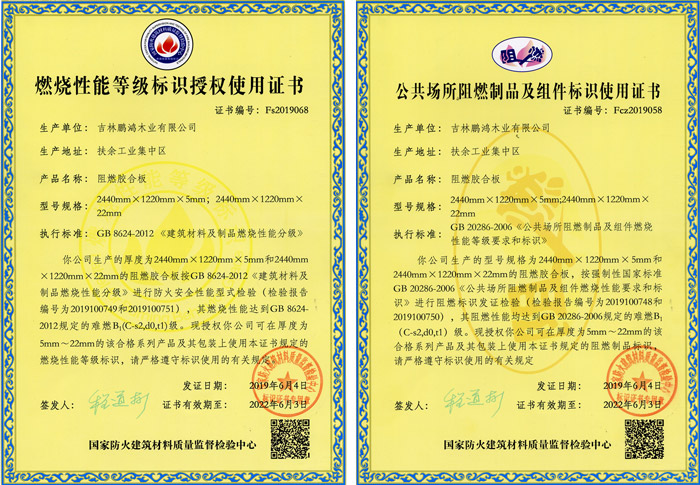 1593998331110161 东升国际阻燃板资质认证